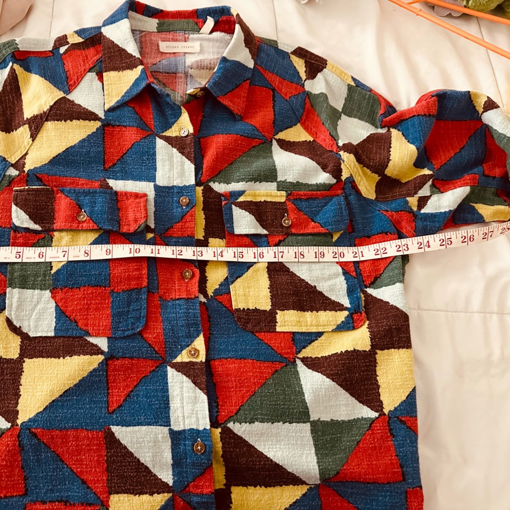 Colorful Geometric Patterned Jacket - image 8